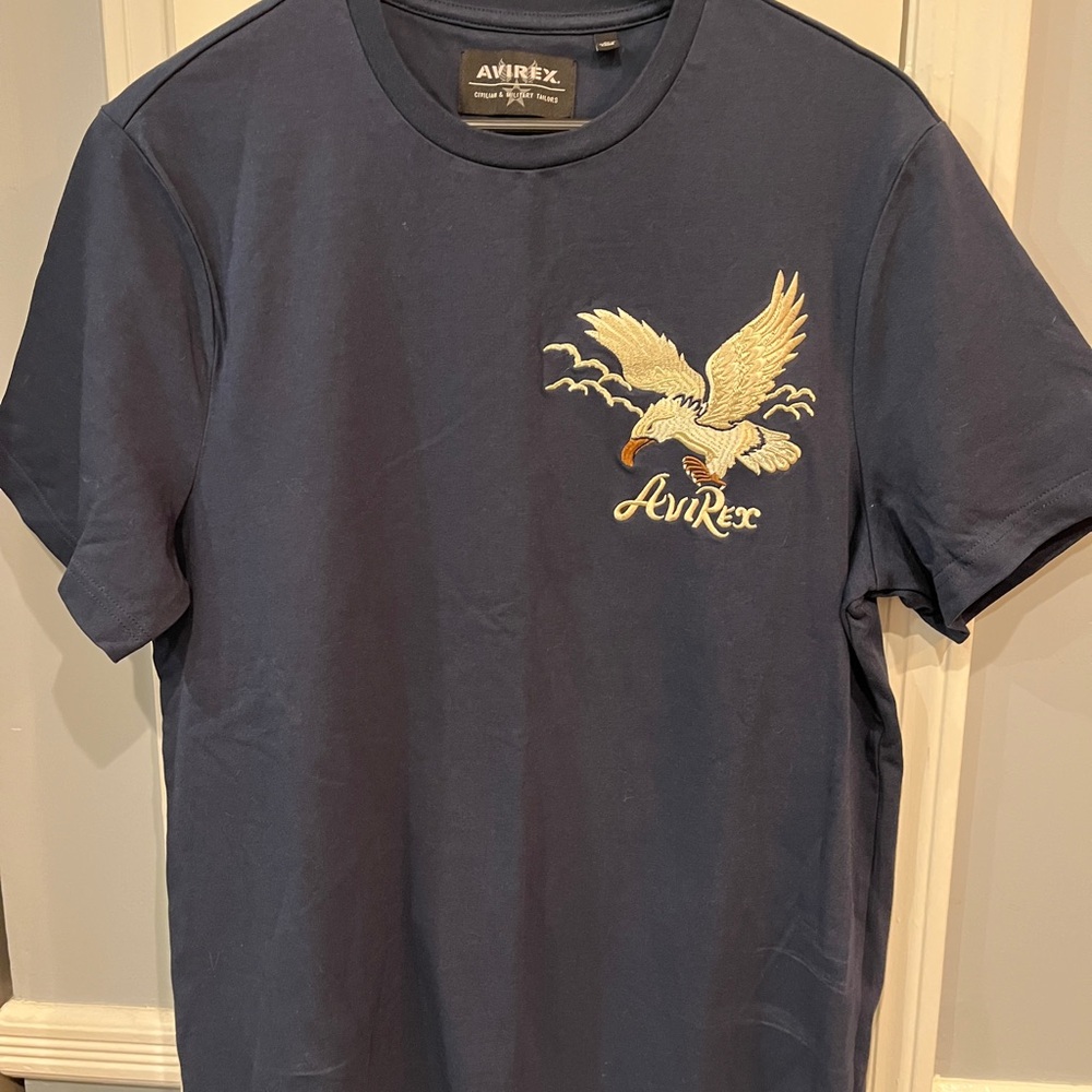 Avirex Embroidered Dark Blue Tee with Logo
NWOT - Picture 4 of 11
